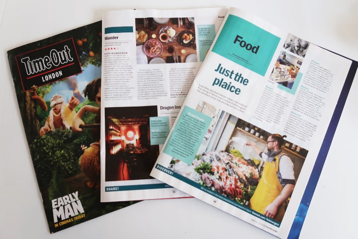 TimeOut Londonの情報誌