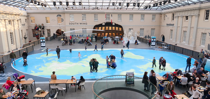 マリタイム ミュージアムの巨大マップ