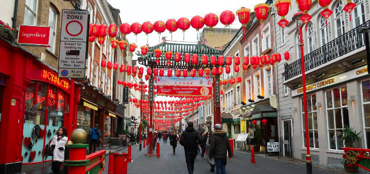ロンドンのチャイナタウン