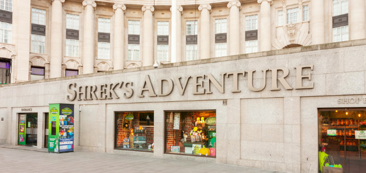 シュレックのアドベンチャーの建物外観