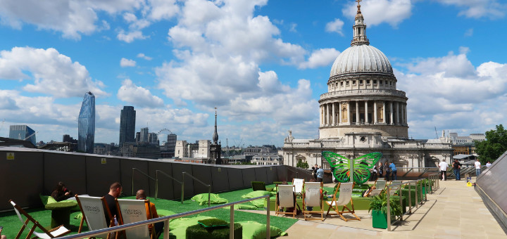 ワン ニュー チェンジの屋上からの景色